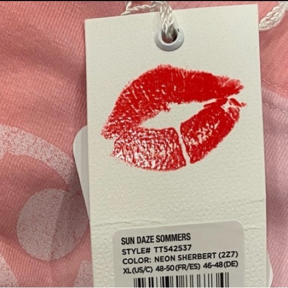 Wildfox Sweatshirt Women's Crew Neck Sun Daze Tie Dye Neon Sherbert XL - Picture 7 of 9